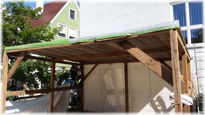 Frundsbergfest 2018 - Lageraufbau