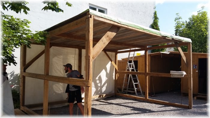 Frundsbergfest 2018 - Lageraufbau